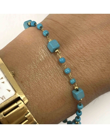 ACERO DORADO PULSERA
