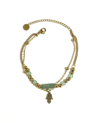 ACERO DORADO PULSERA