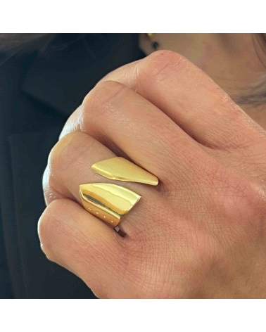 PLATA DORADA SORTIJA